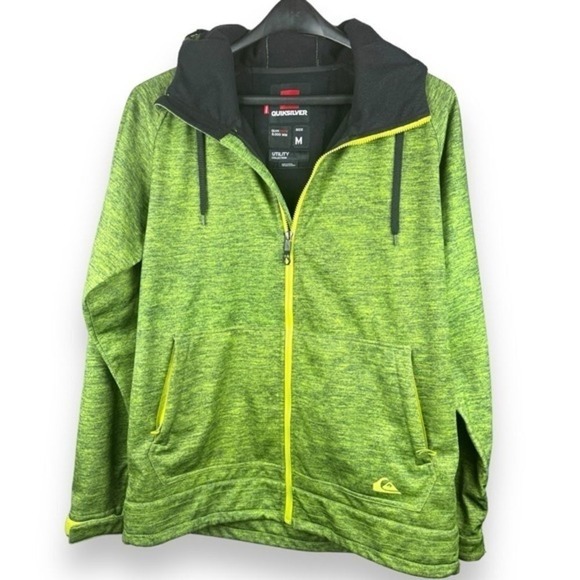 Quiksilver Quiktech 5000 mm Utility Mens Jacket‎ Size Medium Green Streetwear - Picture 1 of 12